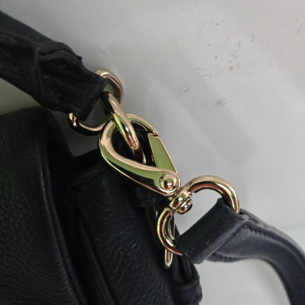 Kate Spade Cobble Hill Devin Crossbody Top Handle Bag Navy Leather Classic - Picture 5 of 11